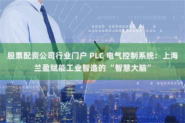股票配资公司行业门户 PLC 电气控制系统：上海兰盈赋能工业智造的 “智慧大脑”